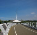 Modern Bridge for Cyclists Royalty Free Stock Photo