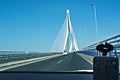 Modern bridge at the extrance or exit of Cadiz Royalty Free Stock Photo