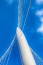 Modern bridge pylon Royalty Free Stock Photo