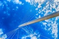 Modern bridge pylon Royalty Free Stock Photo