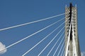 Modern bridge pylon Royalty Free Stock Photo