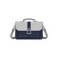 Modern Briefcase with Shoulder Strap and Buckle Detail Royalty Free Stock Photo