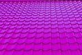 Modern bright deep neon purple glossy rooftop tiling texture background