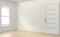 Mock up Modern bright interiors empty room. 3D rendering Royalty Free Stock Photo