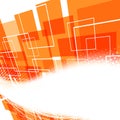 Modern bright orange swoosh background