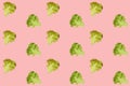 Modern bright pop art, texture, lettuce seamless pattern, concept of healthy eating, dieting, snacking at work, at school, student