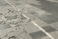 Modern Broken Paved Path Royalty Free Stock Photo