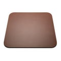 Modern brown square mousepad isolated on white background Royalty Free Stock Photo