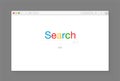 Modern browser window design isolated