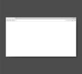 Modern browser window design isolated on white background. Vector illustration