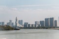 Modern building along Dongping river side