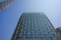 Modern building architecture, the InterContinental Hotel exterior against blue sky in Quanzhou, China Royalty Free Stock Photo