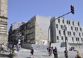 Porto, 21st July: Modern Building architecture from Praca Almeida Garrett Square of Downtown Porto in Portugal