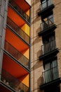 Modern building with balconies Royalty Free Stock Photo