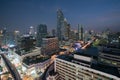 Modern building in Bangkok business district at Bangkok city wit