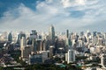 Modern building in Bangkok business district at Bangkok city with skyline, Thailand