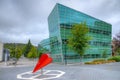 Modern building in the campus of University of Otago in Dunedin, New Zealand Royalty Free Stock Photo