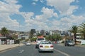 Modern building on the central street of Windhoek, Namibia