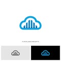Modern Building Cloud Logo Design Concept Vector. Cloud City Logo Template Vector Royalty Free Stock Photo