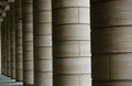 Modern building with columns in a row Royalty Free Stock Photo