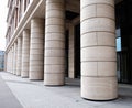 Modern building with columns in a row Royalty Free Stock Photo