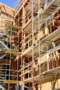 Modern building construction site Royalty Free Stock Photo