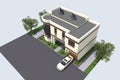 Modern building 3D