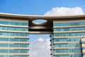 The modern building in Dubai city Royalty Free Stock Photo