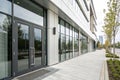 Facade of modern building with modern doors Royalty Free Stock Photo