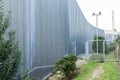 Modern building facade with zinc metallic cladding