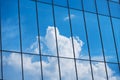 Modern building Glass facade with Sky reflection Architecture details Royalty Free Stock Photo