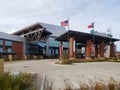 Modern building Globe Life Field view in Allington Dallas TX USA