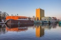 Modern building of the Groningen museum