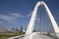 Nice The Margaret Mc-Dermott bridge at city Dallas Royalty Free Stock Photo