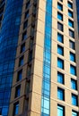 Modern building mirror facade in blue tone Royalty Free Stock Photo