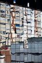 Modern building. Modern office building with facade of glass Royalty Free Stock Photo