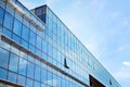 Modern building.Modern office building with facade of glass Royalty Free Stock Photo