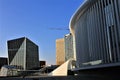 A modern building of Philharmonie in Luxembourg City