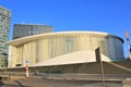 A modern building of Philharmonie in Luxembourg City