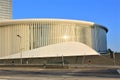 A modern building of Philharmonie in Luxembourg City