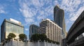 Modern building at Ratchaprasong intersection Sukhumvit road Bangkok Thailand