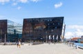 Modern building of the royal library in Copenhagen - Black Diamont. Copenhagen, Denmark Royalty Free Stock Photo