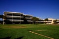 Modern building on school campus Royalty Free Stock Photo