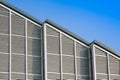 Modern building structure and steel roof ,Aluminium Habitat Vertical Stripe Royalty Free Stock Photo