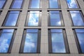 Modern building with tined windows, low angle view Royalty Free Stock Photo