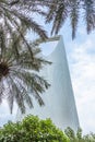 Modern buildings in the Al Olaya downtownt district with palms in the foreground, Al Riyadh Royalty Free Stock Photo