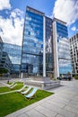 Modern buildings architecture of Olivia Business Centre in Gdansk Royalty Free Stock Photo