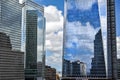 Reflection of clouds in the windows, Modern buildings, Manhattan, New York