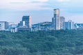 Modern Buildings Berlin Night Royalty Free Stock Photo