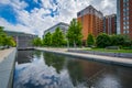 Modern buildings and Canal Park in the Navy Yard neighborhood of Washington, DC